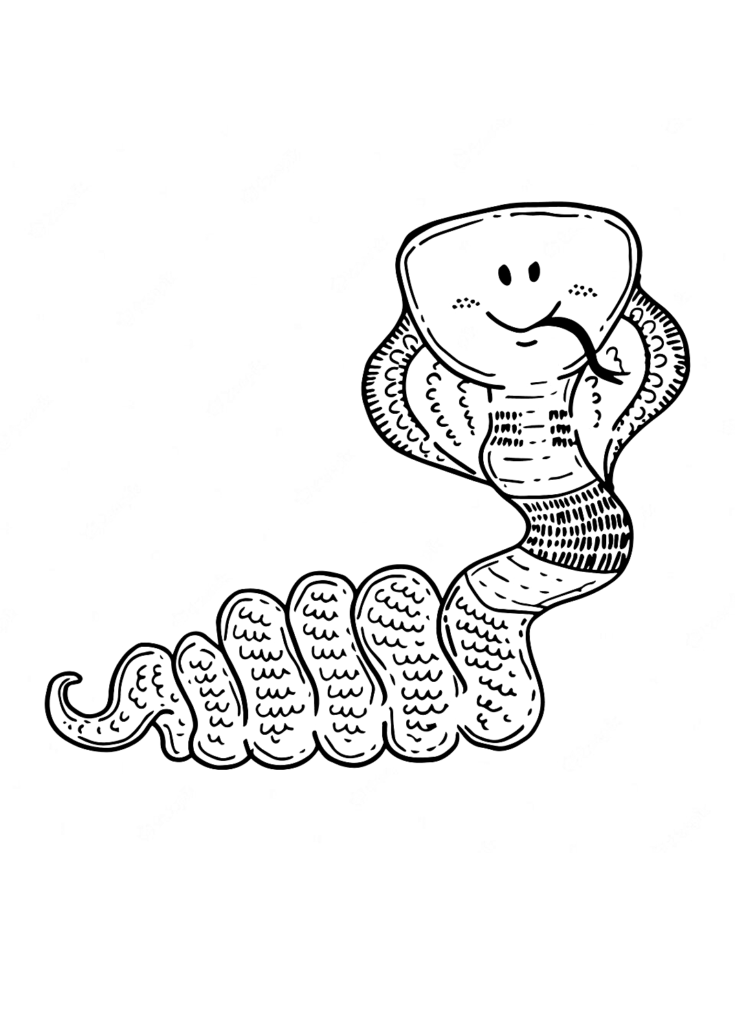 King cobra coloring page