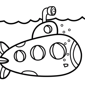 Submarine coloring pages printable for free download