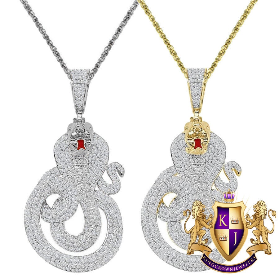 Grams real genuine sterling silver cobra snake evil power