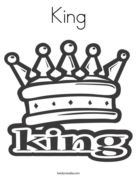 King coloring page