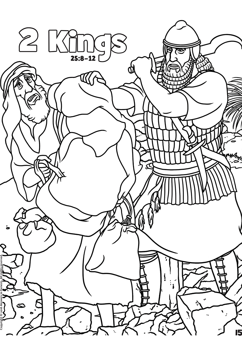 Kings books of the bible coloring kids coloring activity kids answers