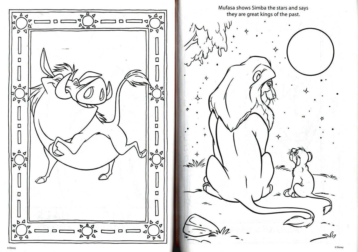 Disney lion king coloring book and activity book lion king pagers