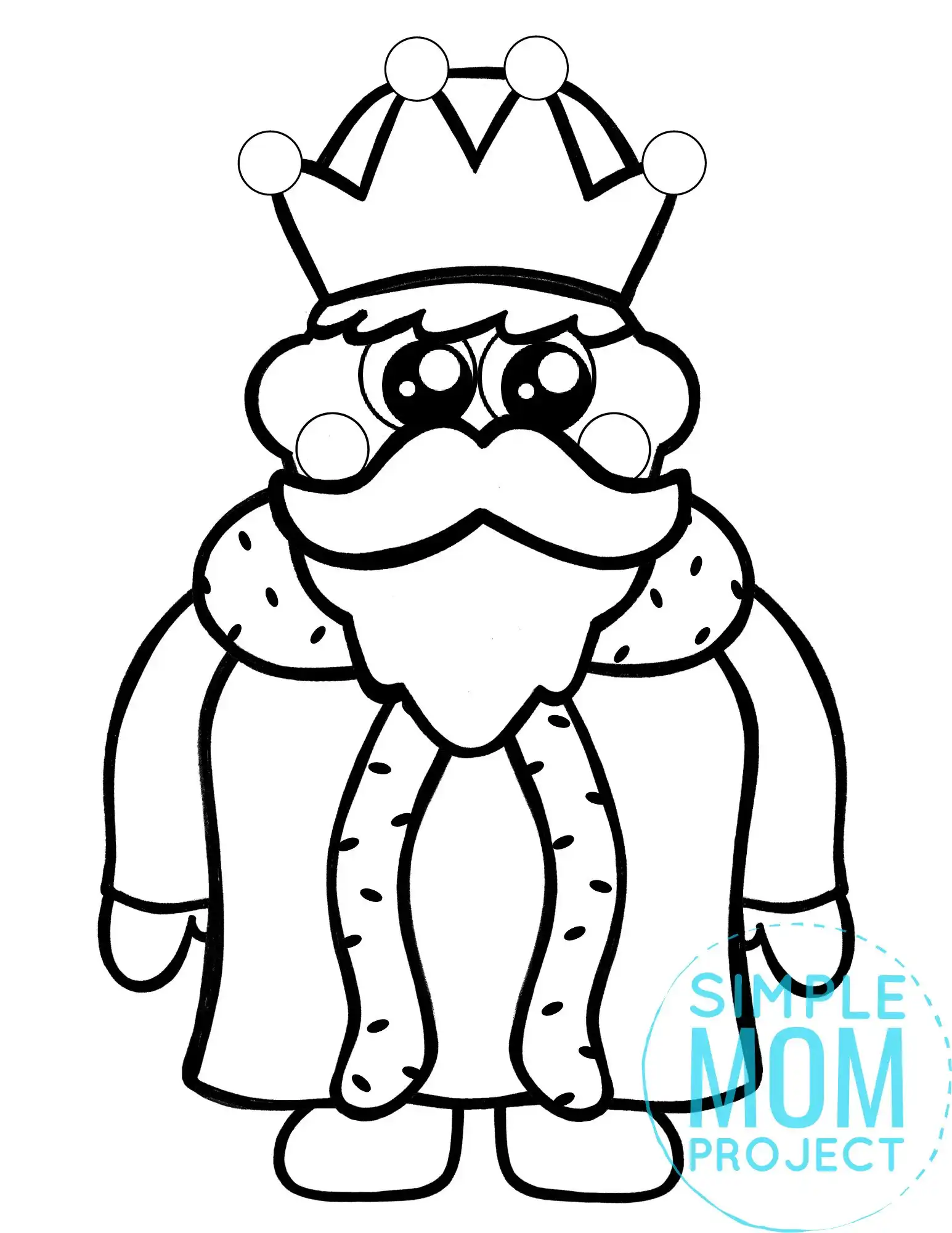 Free printable king template â simple mom project
