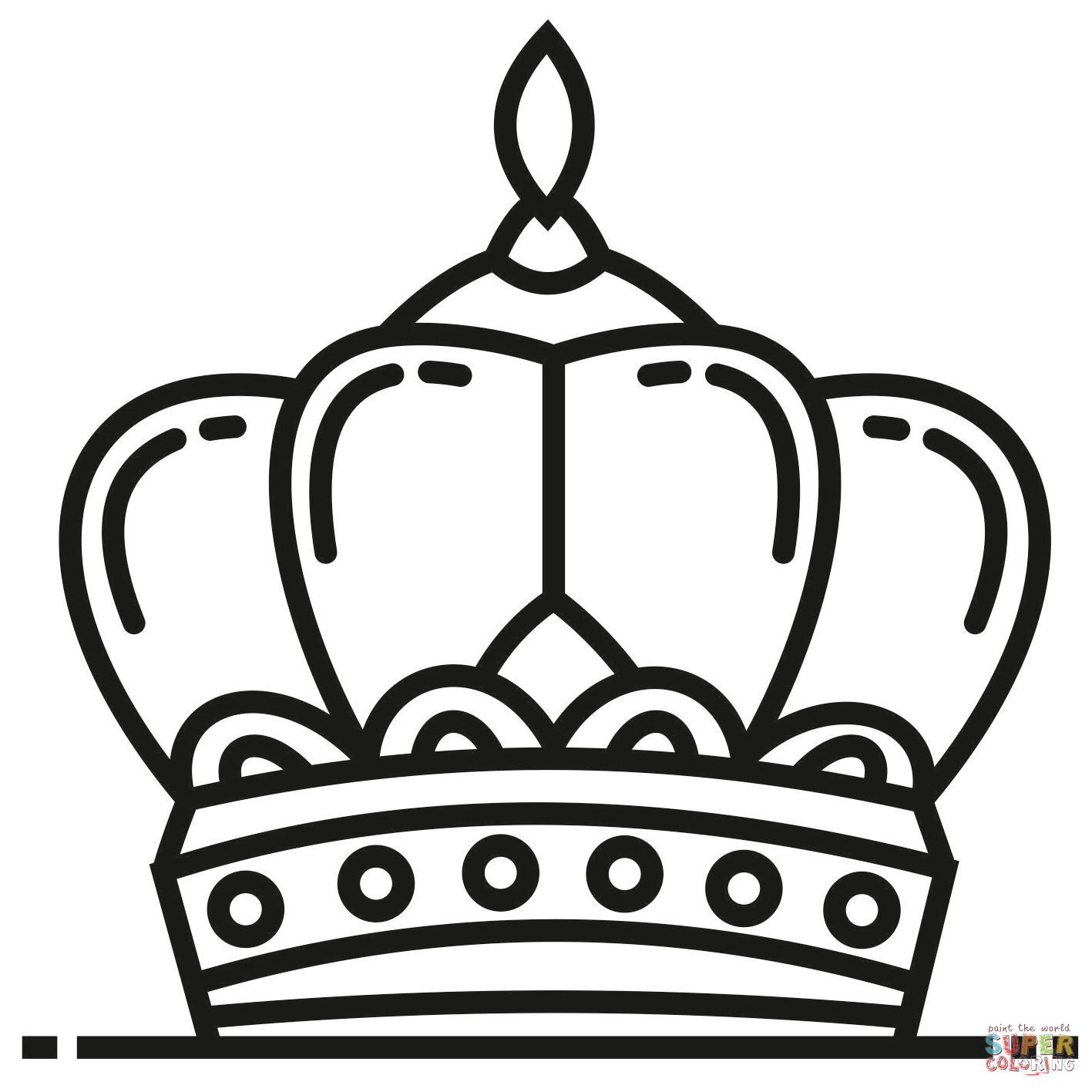King crown coloring page free printable coloring pages