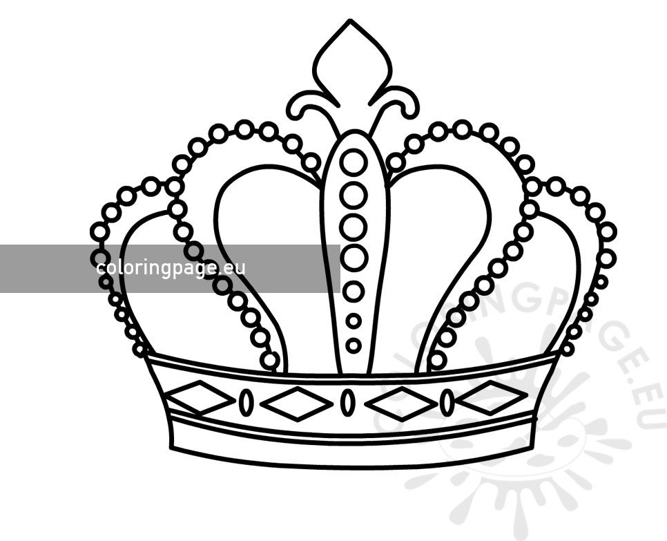 Crown coloring page coloring page