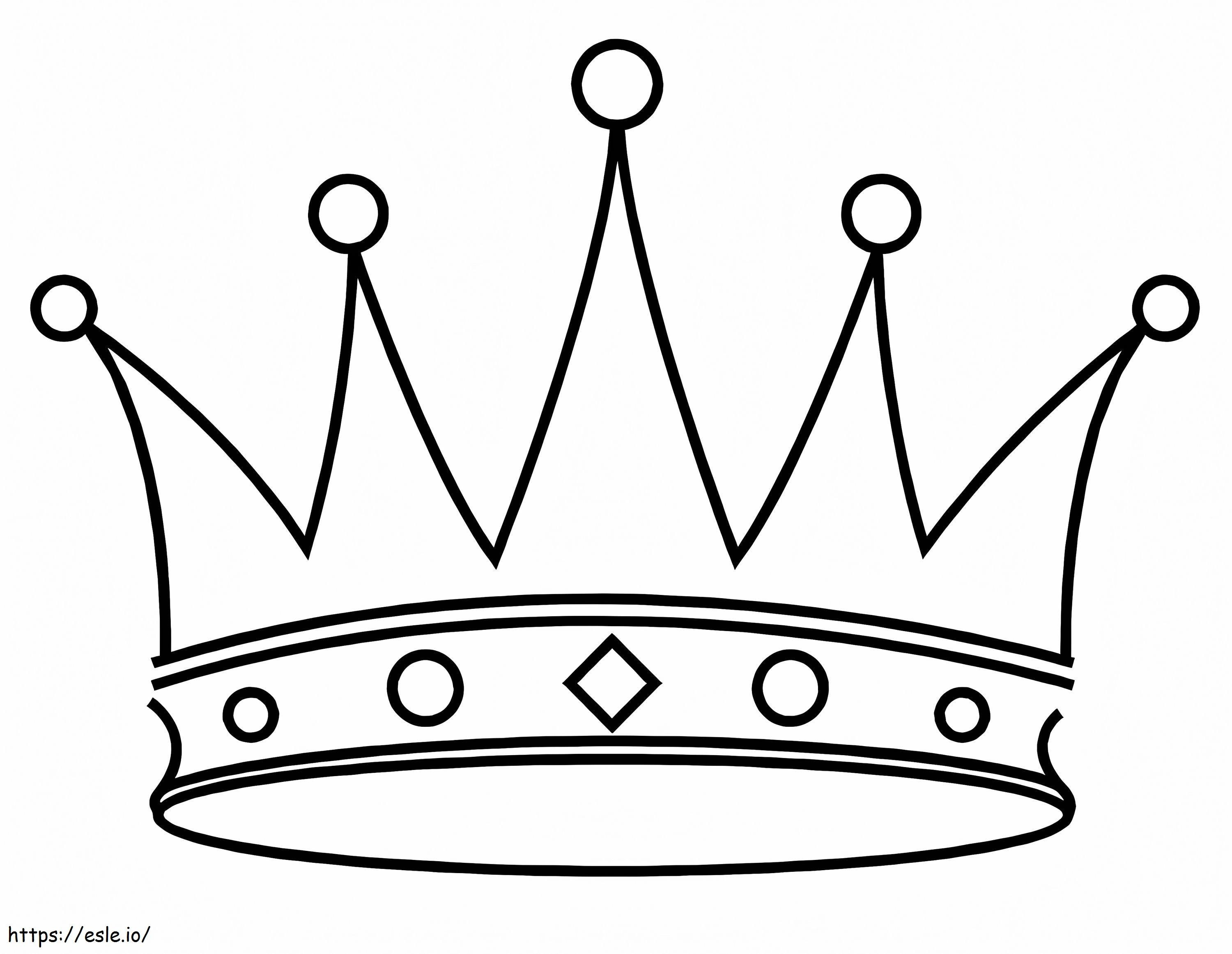 King crown coloring page