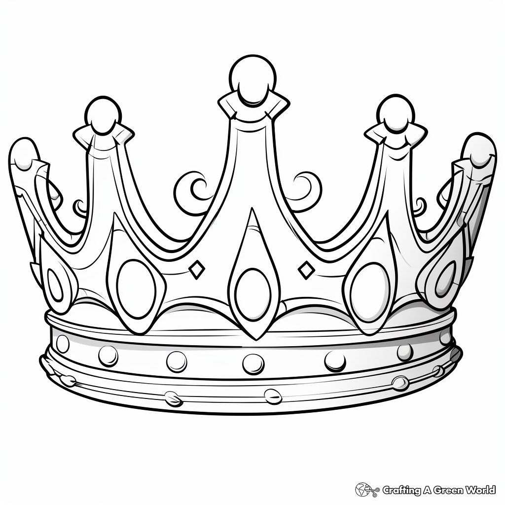 Crown coloring pages