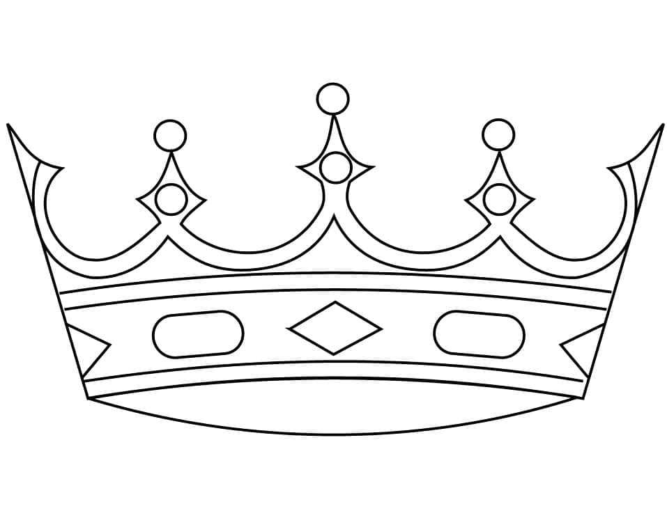 King crown coloring page