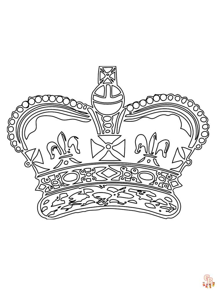 Top crown coloring pages for kids