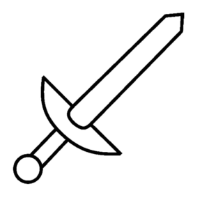 Sword coloring pages printable for free download