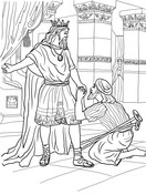King david coloring pages free coloring pages