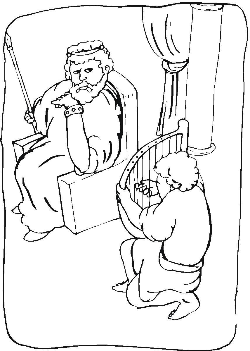 Free coloring pages of david spares saul sketch coloring page bible coloring pages bible coloring coloring pages