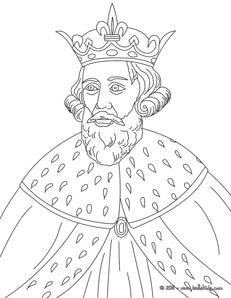 British kings and princes colouring pages