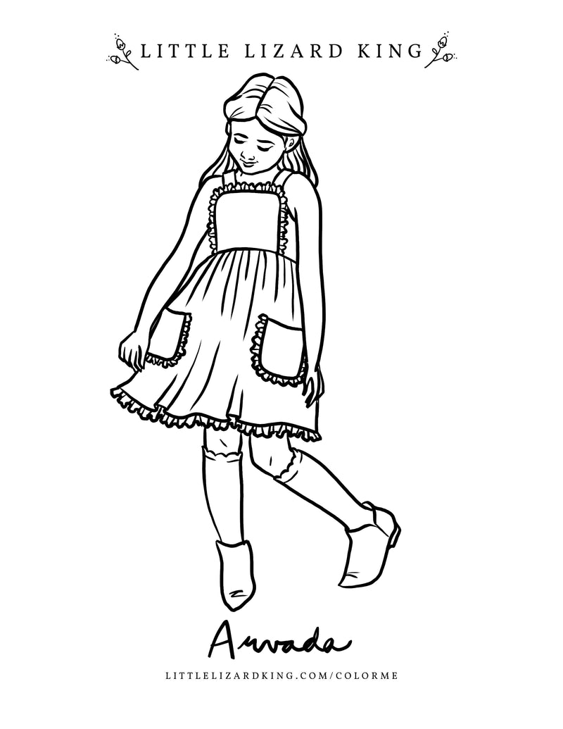 Arvada coloring page â little lizard king