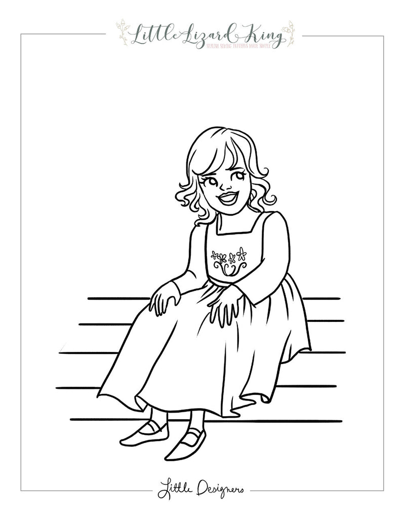 Fairytale magic anna coloring page â little lizard king