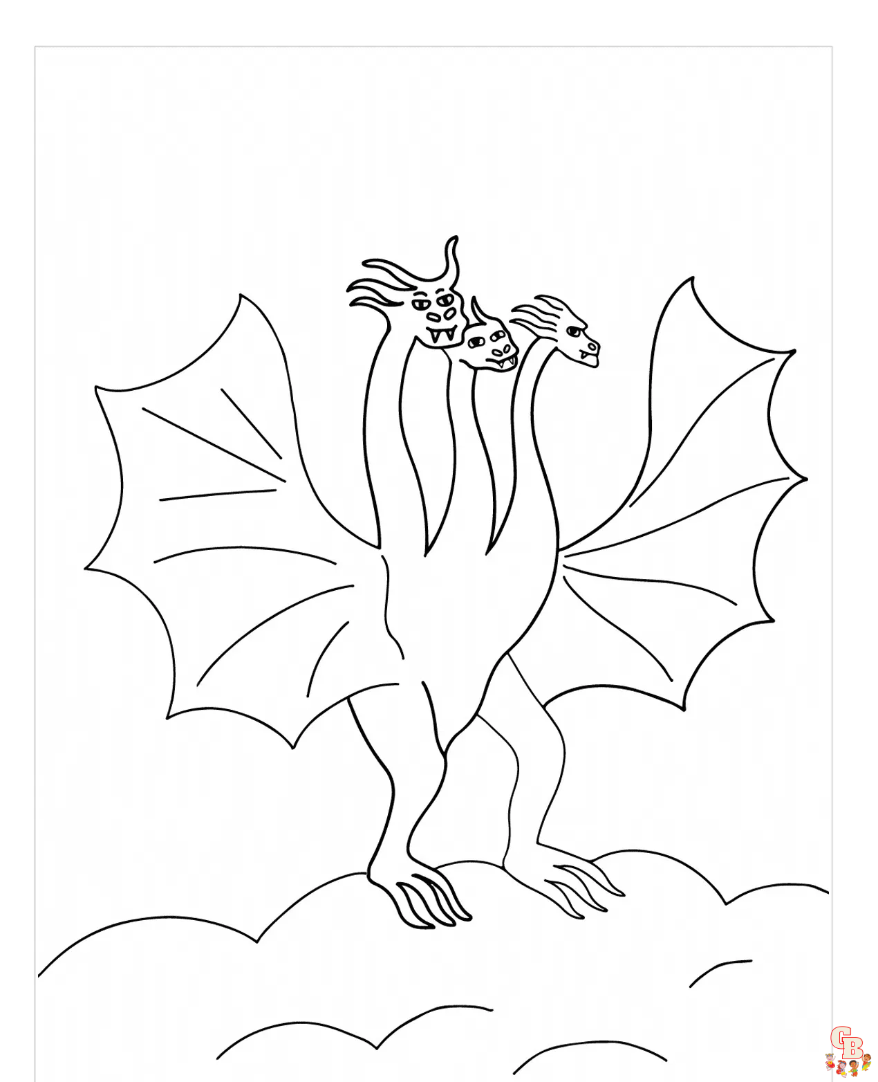 Find the best king ghidorah coloring pages on