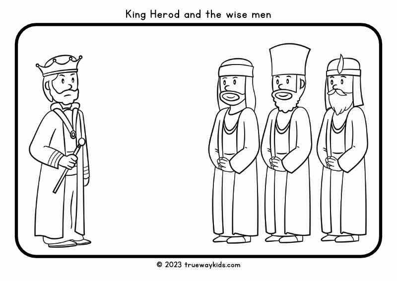 Free christmas bible coloring pages for kids