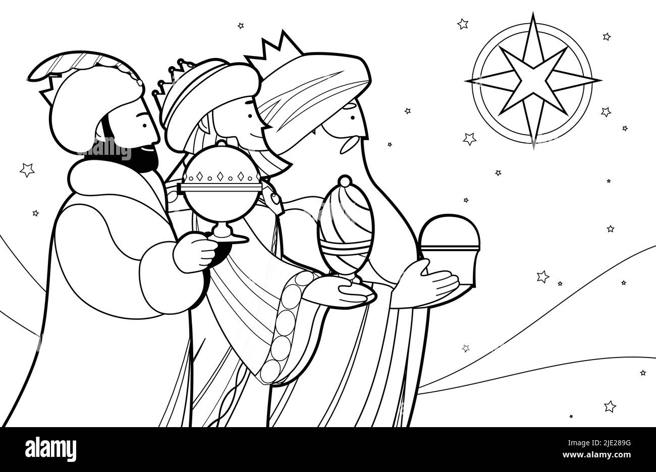 Biblical magi black and white stock photos images