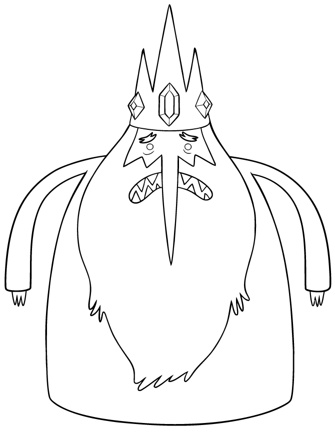 Ice king coloring pages