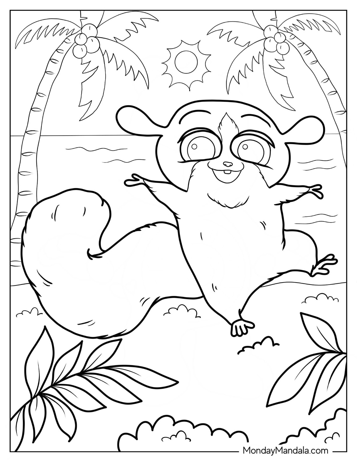 Madagascar coloring pages free pdf printables