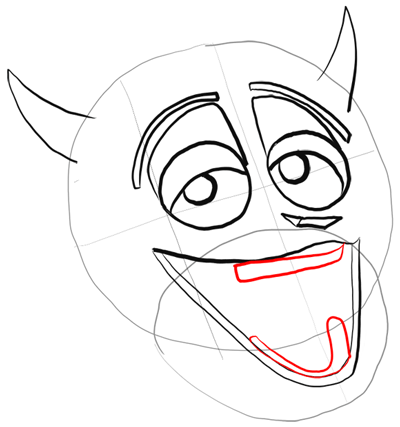 Step drawing king julian from penguins of madagascar