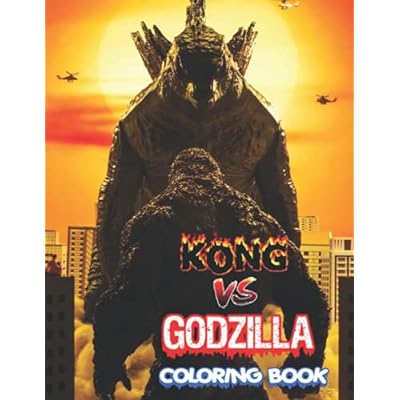 King kong vs godzilla loring book perfect gift indonesia