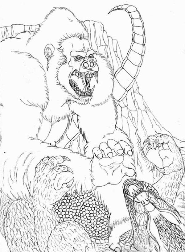 King kong coloring pages