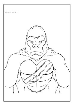 Printable king kong coloring pages immersive adventure for all ages