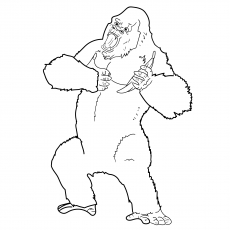 Top king kong coloring pages for toddlers