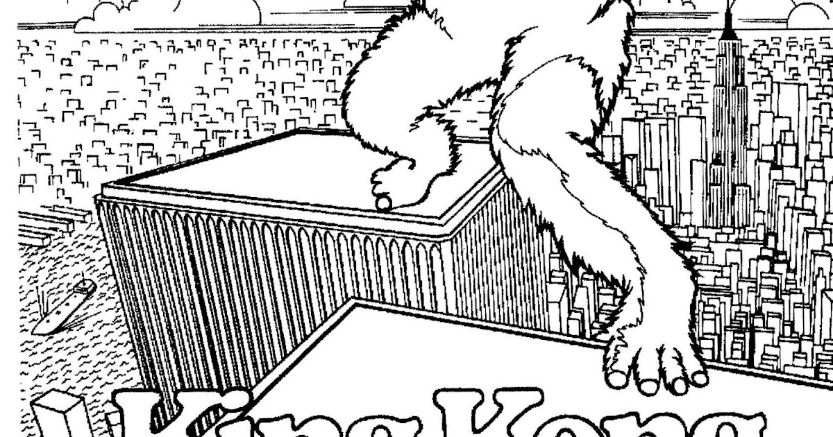 Mostly paper dolls too king kong coloring contest