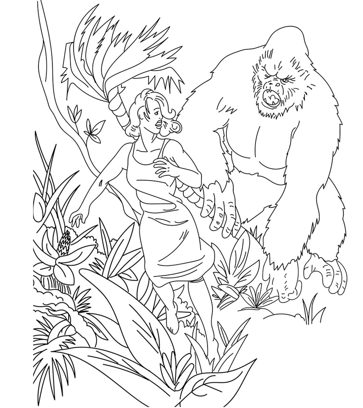 King kong coloring pages