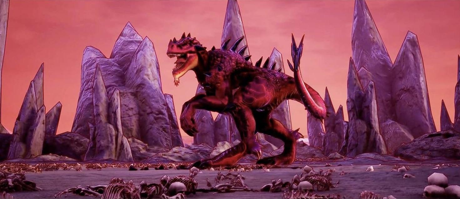 Let me introduce you to one of the most obscure yet interesting spec evo dinosaurs from the lore of king kong gaw the giant dromaeosaurid that ruled skull island before the arrival