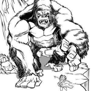 King kong coloring pages printable for free download