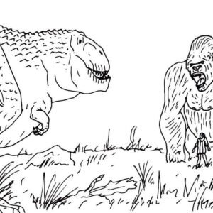 King kong coloring pages printable for free download