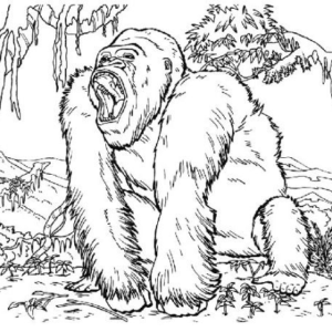 King kong coloring pages printable for free download