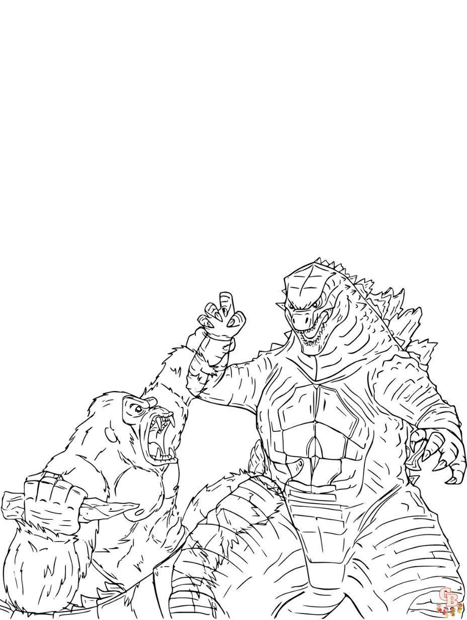 Get roaring with free godzilla coloring pages from
