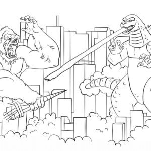 King kong coloring pages printable for free download