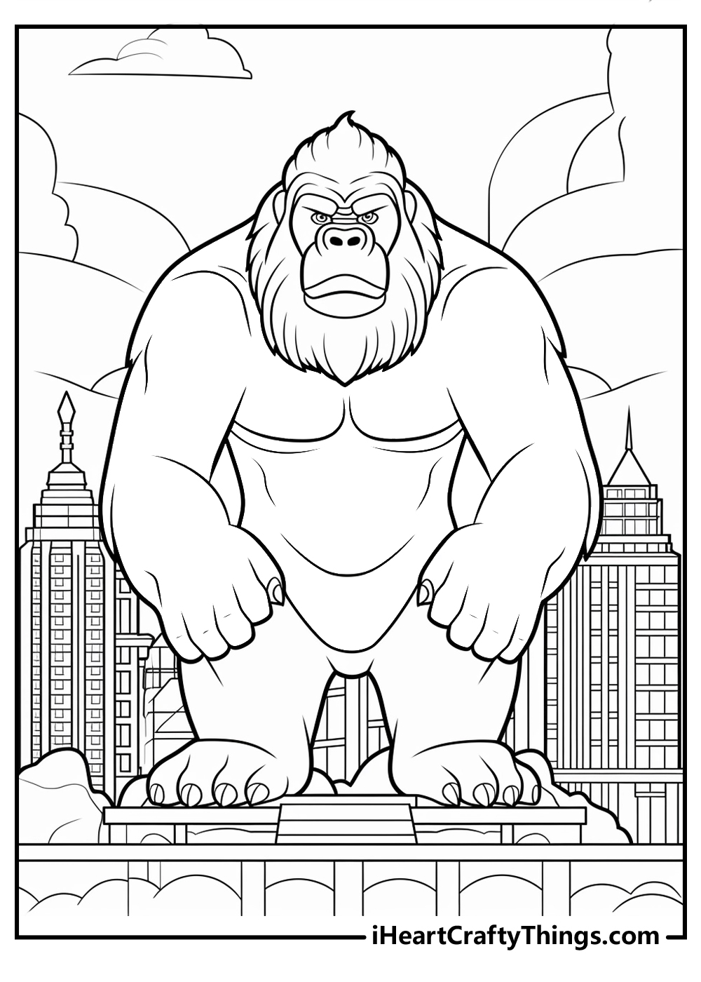 Printable king kong coloring pages updated