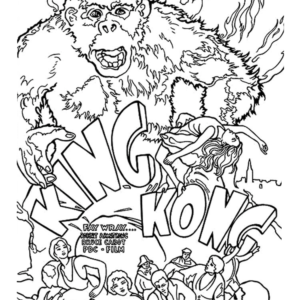 King kong coloring pages printable for free download