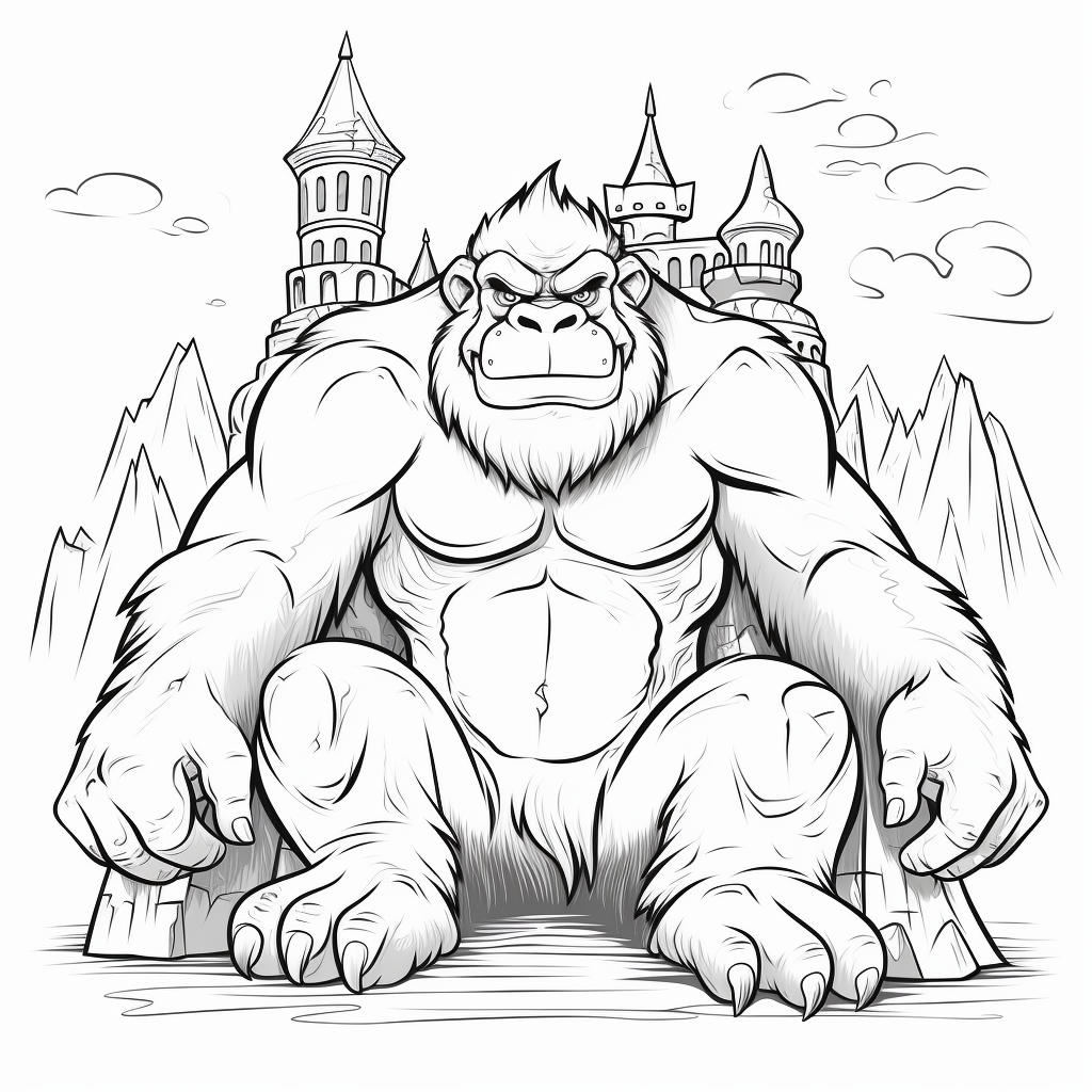 King kong coloring pages
