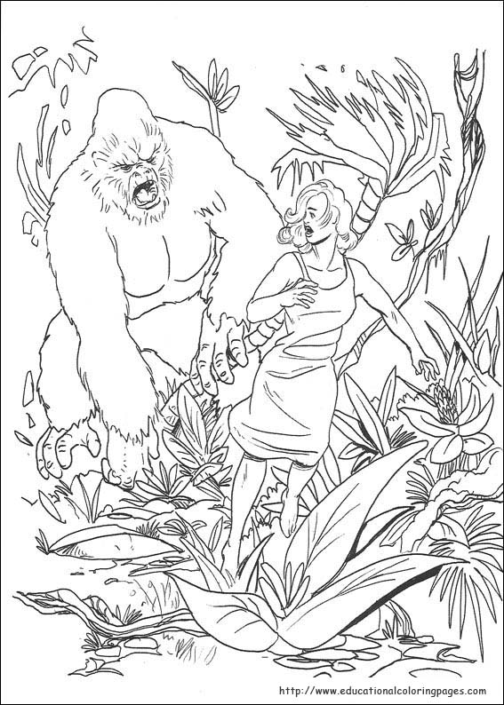 King kong coloring pages