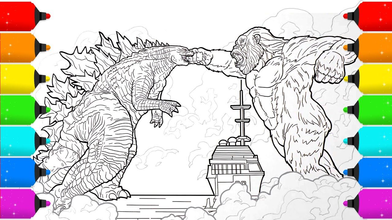 Godzilla vs drawings moving wallpaper iphone