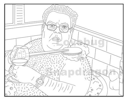 Parks and recreation coloring book instant printable digital file indoor activity art therapy coloring pages instant download gift