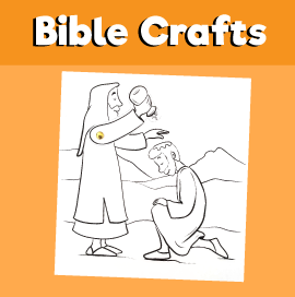Samuel anoints saul as king coloring page â minutes of quality time