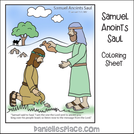 Samuel anoints saul bible crafts and activities