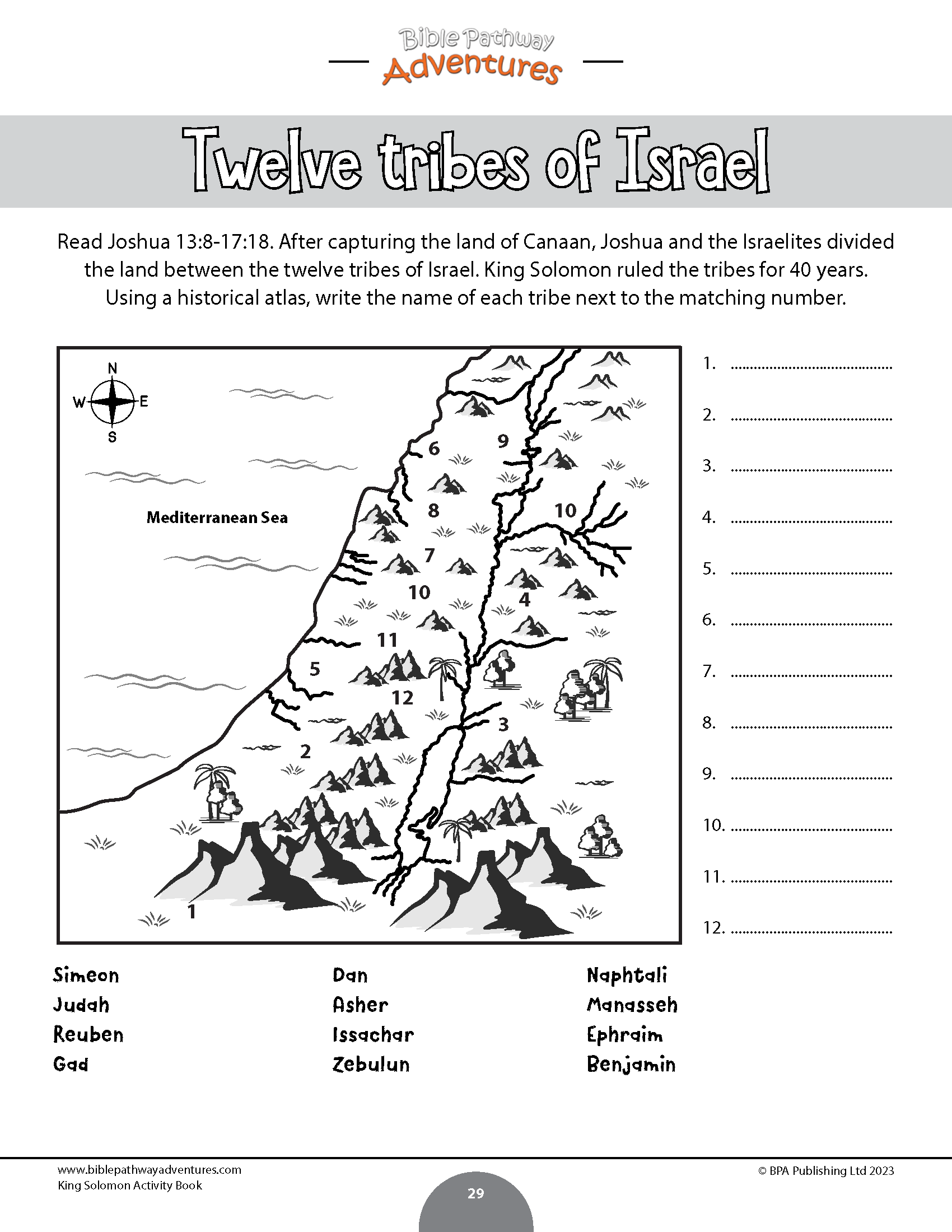 King solomon activity book pdf â bible pathway adventures