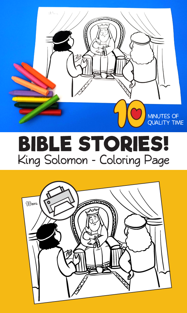 King solomon coloring page bible activities for kids christian kids crafts free sunday school lessons