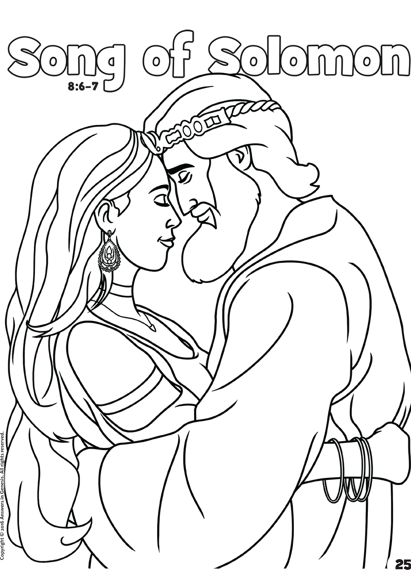 Song of solomon books of the bible coloring kids coloring activity kids answers