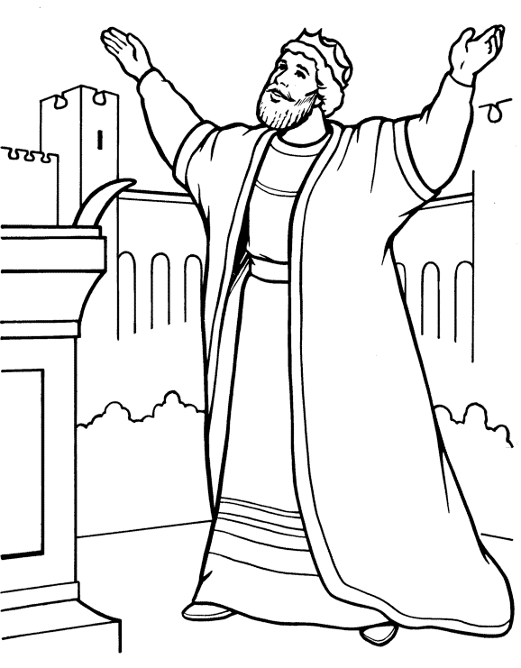 King solomon coloring page