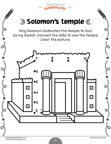 The story of solomon activity book for beginners teaching resources